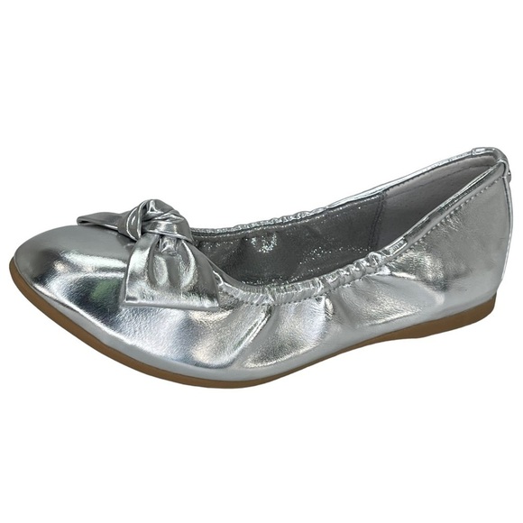 Nina Other - Nina Karla Silver Metallic Little Girl’s Ballet Flats Size 1M